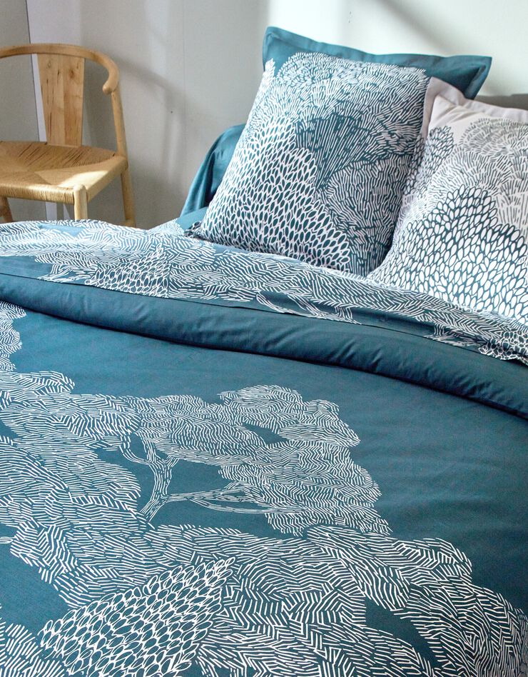 Linge de lit Gaelle en coton imprimé  (ardoise)