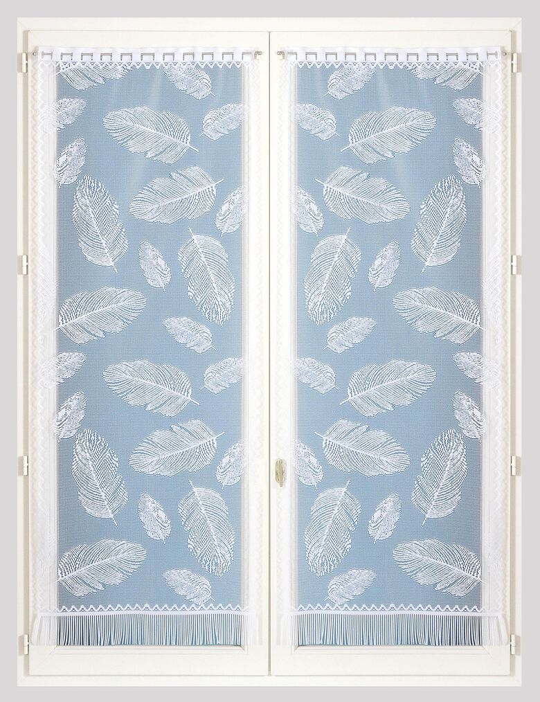 Mauro Paire De Vitrages Voilage Droits Passe Triangle Pour Fenêtre Et