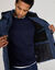 Parka imperm&eacute;able doubl&eacute;e polaire &agrave; capuche (marine)
