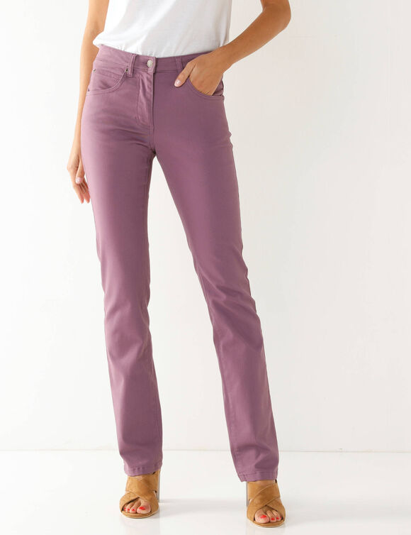 Pantalon sculptant, 5 poches (violine)
