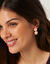 Boucles d'oreilles, forme créoles  (rose)