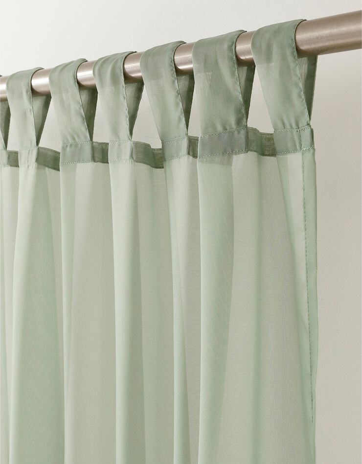 Panneau voile uni finition pattes (vert)
