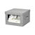 Bo&icirc;te rangement pliable gris avec grande fen&ecirc;tre (gris)