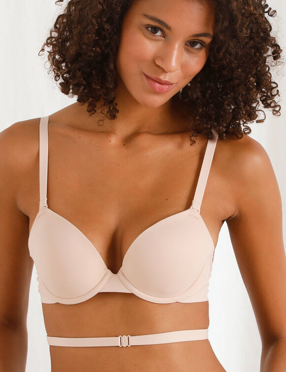 Soutien-gorge invisible « Easy Feel »bretelles multipositions -  avec armatures (beige)