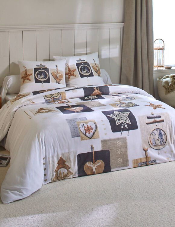 Linge de lit Chalet coton (blanc)