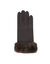 Gants tactiles poignets fourrés  (marron)