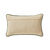 Coussin rectangulaire coton lin broderie fleurie (vert / parme)
