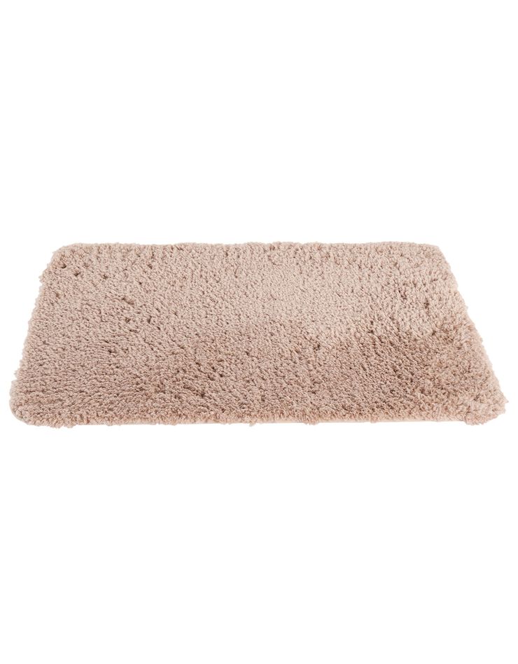 Tapis de bain uni moelleux microfibre (beige) Tapis de bain uni moelleux microfibre (beige)