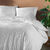 Parure de lit microfibre tuftée   (blanc)