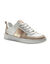 Baskets plateforme à lacets (blanc / beige)