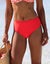Bas de maillot de bain taille haute uni Solaro (grenadine)