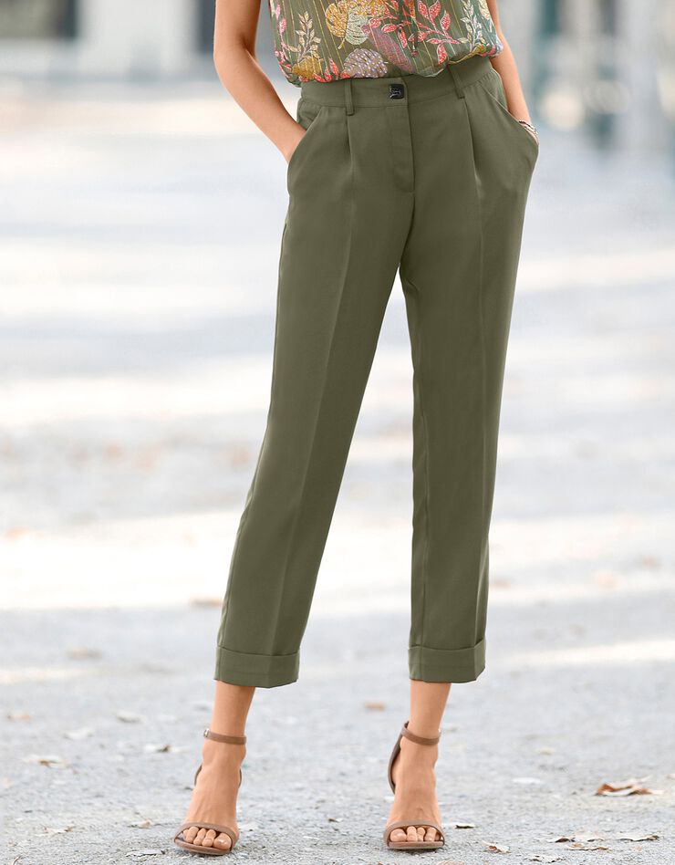 Pantalon fuselé 7/8ème fluide (bronze) Pantalon fuselé 7/8ème fluide (bronze)