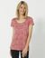 Tee-shirt chiné manches courtes en coton biologique(**) (rose chiné)