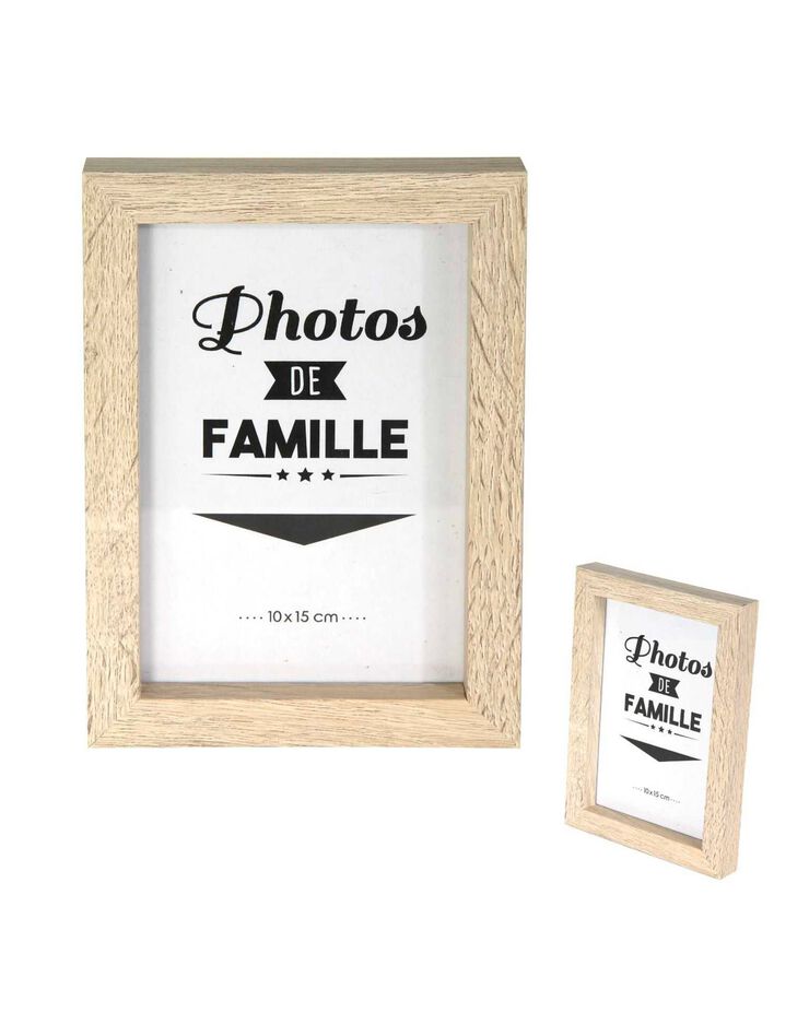 Cadre-photos - lot de 8 vues (noir/naturel)
