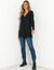 Pull tunique col V (noir)