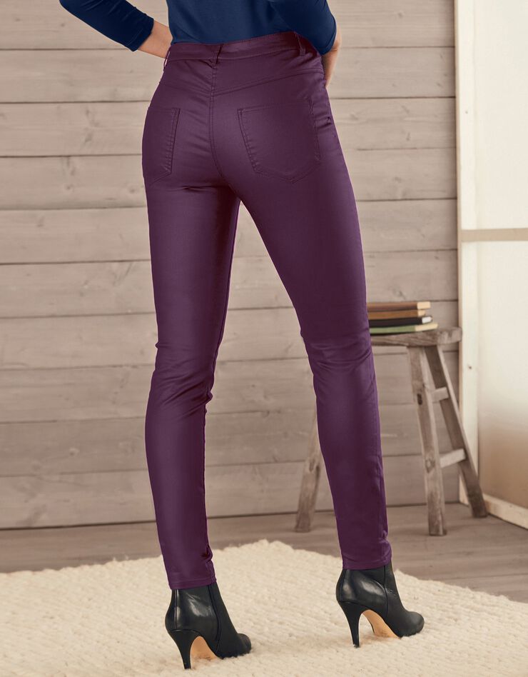 Pantalon enduit fuselé (prune) Pantalon enduit fuselé (prune)