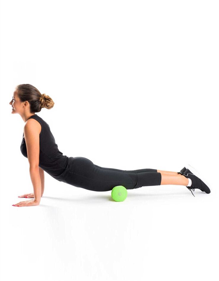 Rouleau d'auto-massage (vert/gris)