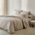 Linge de lit satin uni (grège)