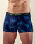 Boxer élastiqué fantaisie - lot de 4 (rouge + bleu)