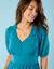 Robe longue Spécial Petites, voile uni (vert canard)