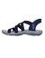 Sandales enfilage facile Slip-ins - REGGAE SLIM STRETCH FLEX (marine)