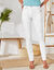 Pantalon fuselé couleur (blanc)