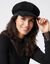 Casquette velours r&eacute;glable (noir)