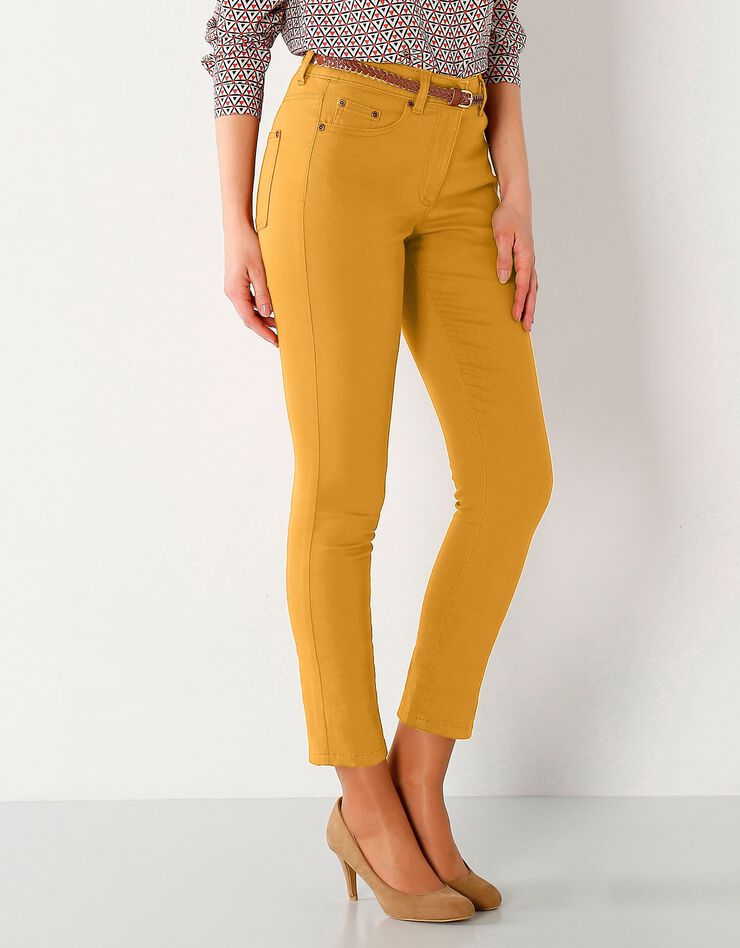 Pantalon 7/8ème fuselé stretch (safran) Pantalon 7/8ème fuselé stretch (safran)