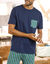 T-shirt pyjama manches courtes marine (marine) T-shirt pyjama manches courtes marine (marine)