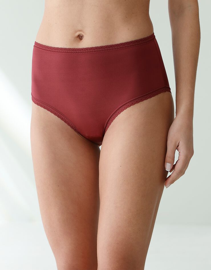 Culotte microfibre forme maxi – lot de 3 (grenat + nude + noir) Culotte microfibre forme maxi – lot de 3 (grenat + nude + noir)