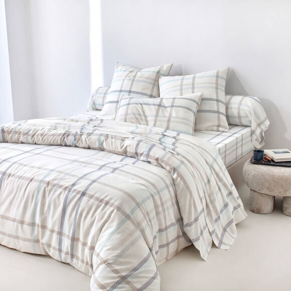 Linge de lit Karl imprim&eacute; &eacute;cossais - flanelle 150 g/cm&sup2; (&eacute;cru)