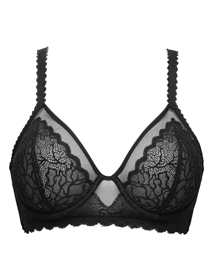 Soutien-gorge bustier Océane - avec armatures (noir) Soutien-gorge bustier Océane - avec armatures (noir)