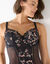Body dentelle bicolore et tulle Arum Cabaret - avec armatures  (noir)