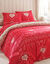 Linge de lit Anceny imprimé coeur - coton (rouge) Linge de lit Anceny imprimé coeur - coton (rouge)