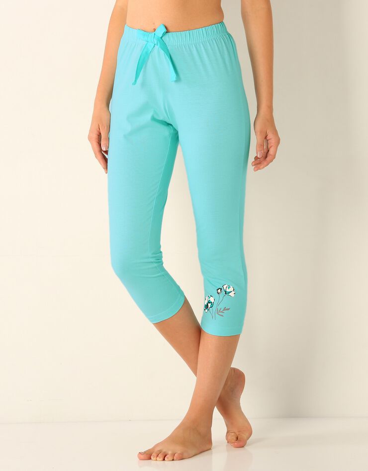 Pantacourt pyjama jersey (aqua) Pantacourt pyjama jersey (aqua)