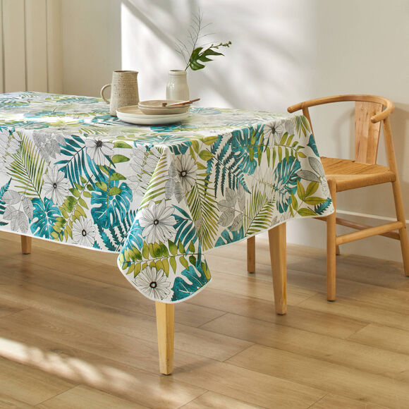Toile cirée imprimée Tropical (vert)