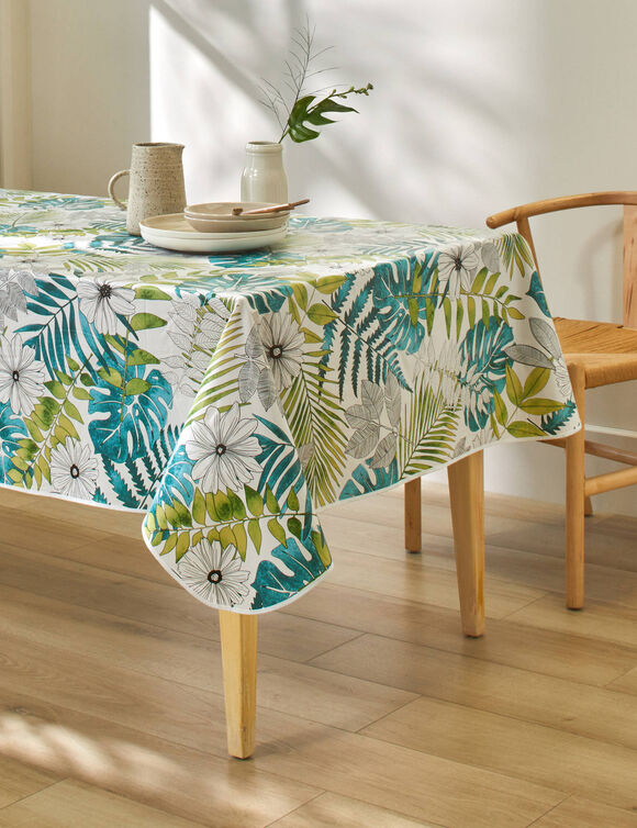Toile cirée imprimée Tropical (vert)