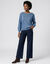 Pull col bateau, maille moelleuse (bleu clair)