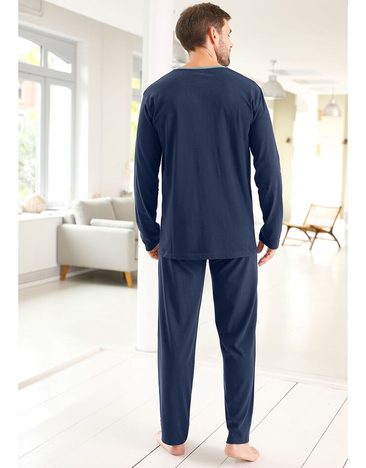 Pantalon pyjama uni marine (marine) Pantalon pyjama uni marine (marine)
