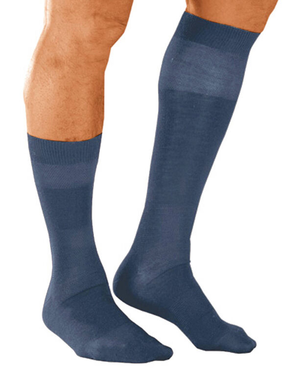 Chaussettes fil d'Ecosse effet massant - lot de 2 paires (bleu)