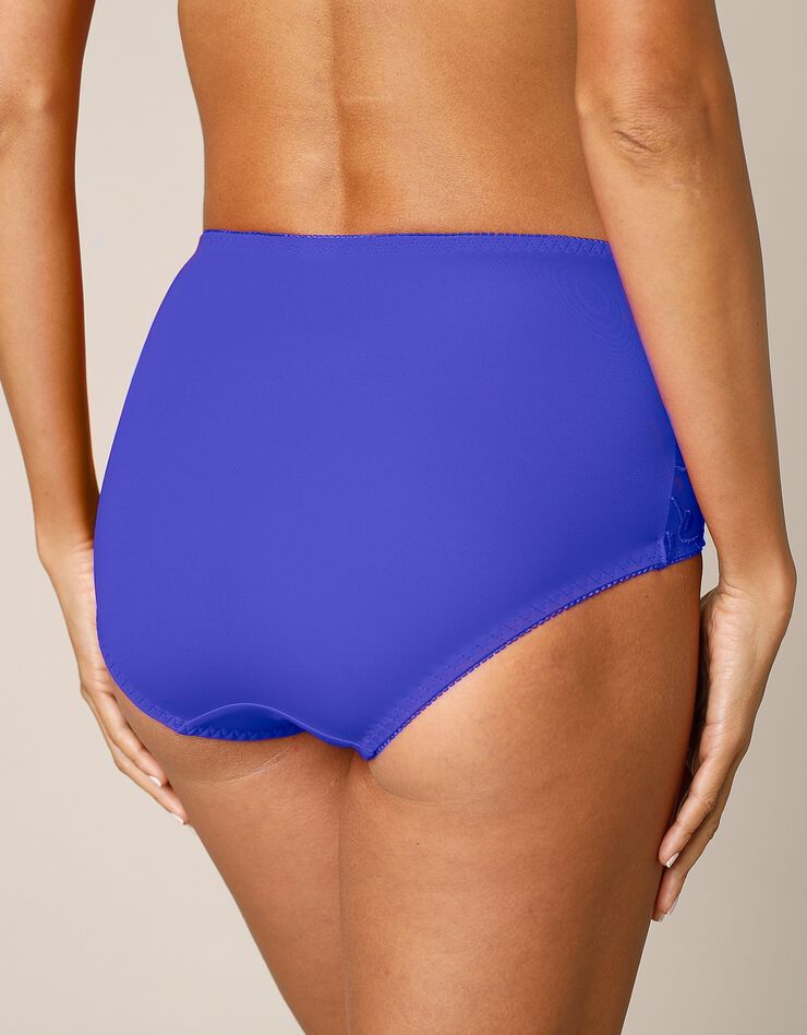 Gainette ventre plat microfibre tulle brodé Sienne - lot de 2 (lilas + iris)