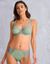 Soutien-gorge maille satinée et dentelle Salford avec armatures - lot de 2 (kaki + tilleul)