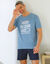 Pyjama short manches courtes Abdos en cours (marine / bleu)