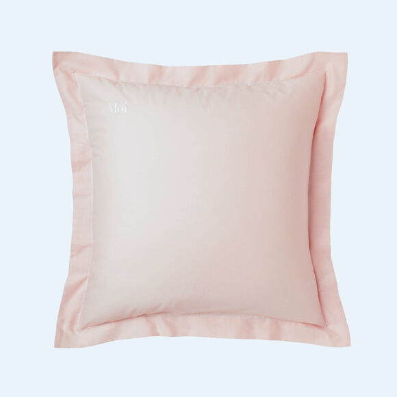 Taie d'oreiller coton, personnalisable  (rose poudr&eacute;)