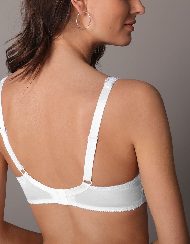 Soutien-gorge maille satinée et dentelle Salford avec armatures - lot de 2 (blanc + noir) Soutien-gorge maille satinée et dentelle Salford avec armatures - lot de 2 (blanc + noir)