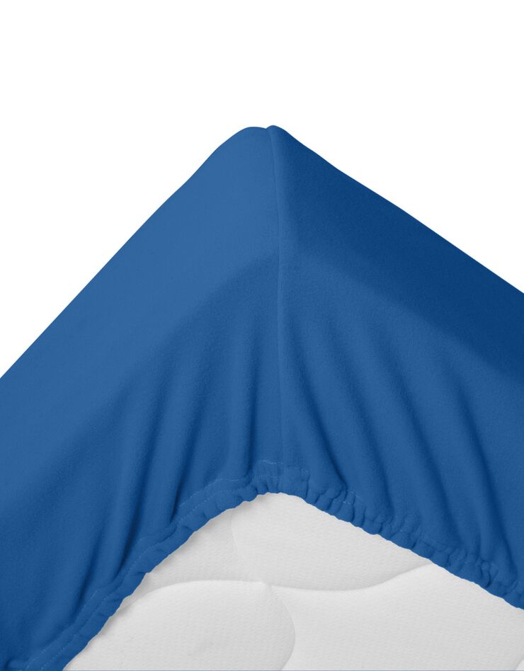 Couverture polaire mi-housse (bleu jean)
