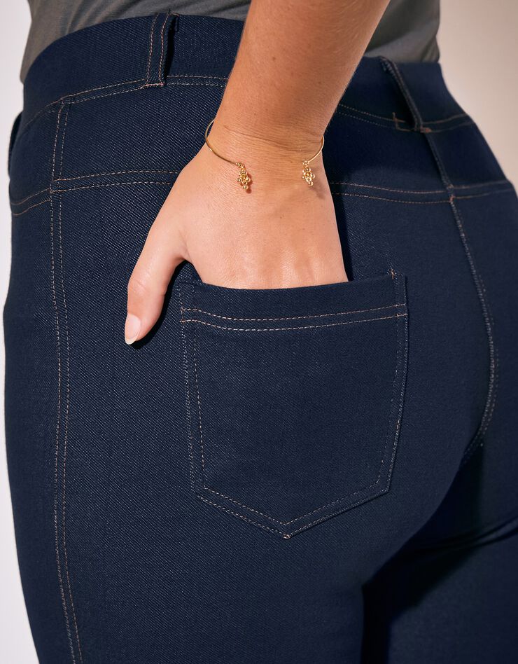 Jegging court maille effet denim (stone) Jegging court maille effet denim (stone)