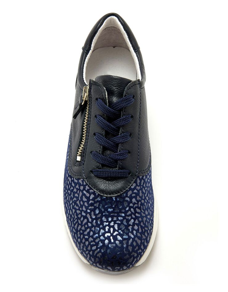 Derbies en cuir Hallux Confort (bleu) Derbies en cuir Hallux Confort (bleu)