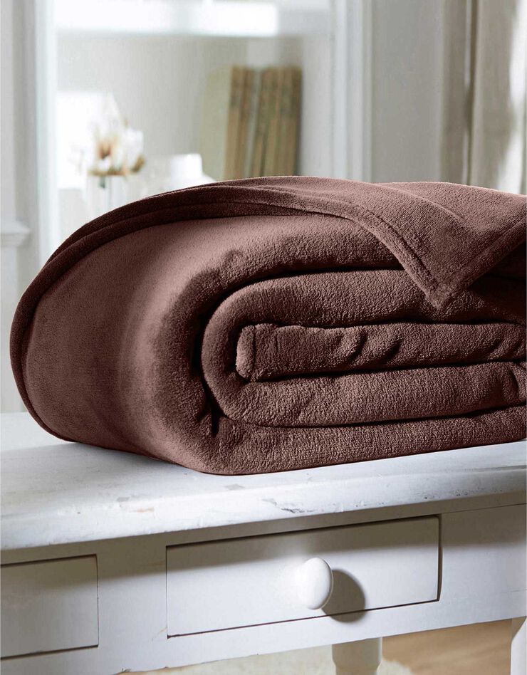 Couverture microfibre (chocolat)