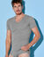 Tee-shirt sous-vêtement homme col V - lot de 2 (gris chiné)